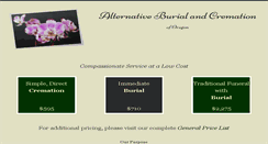 Desktop Screenshot of alternativeburialandcremationoforegon.com
